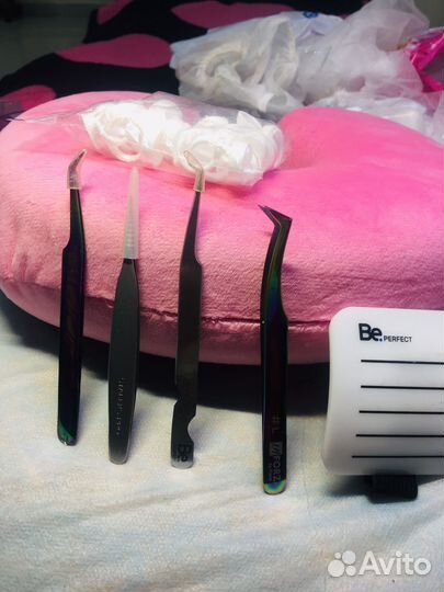 Пинцет для наращивания ресниц