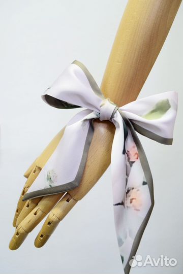 Лента твилли платок с авторским принтом 