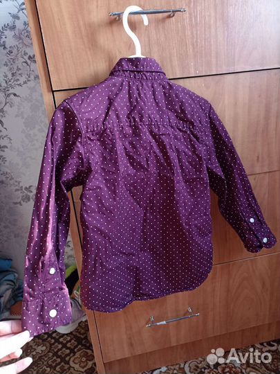 Рубашка вишнёвая для мальчика 98 размер