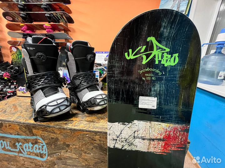 Сноуборд комплект на рост 170-185 и вес 70-80