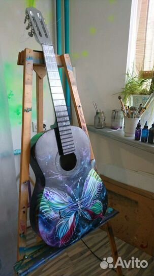 Роспись музыкального инструмента, борда