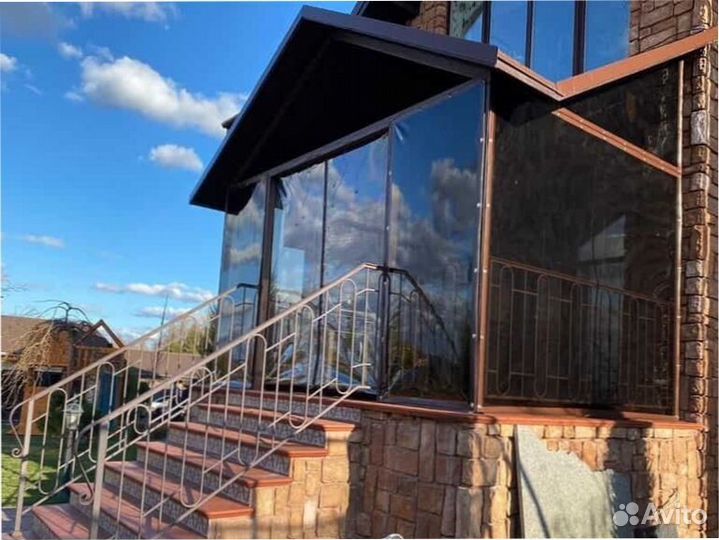 Мягкие окна безрамное остекление