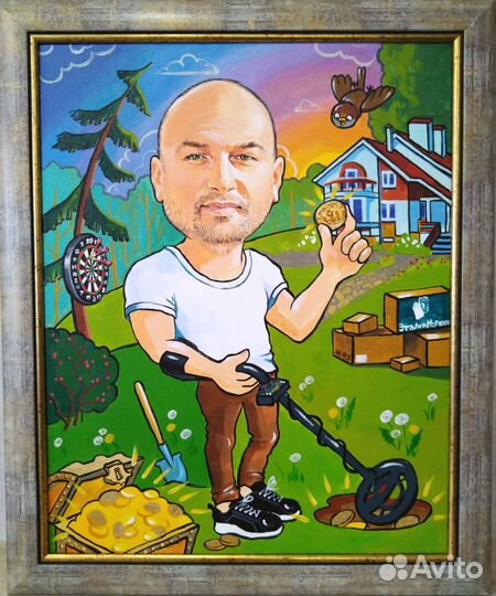 Шаржи, портреты, картина на заказ, художник