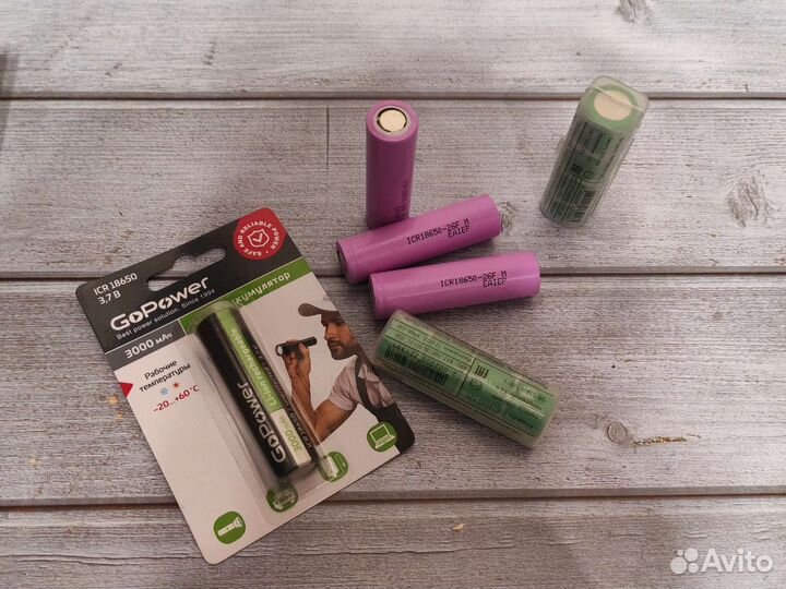 Аккумуляторы 18650 в ассортименте