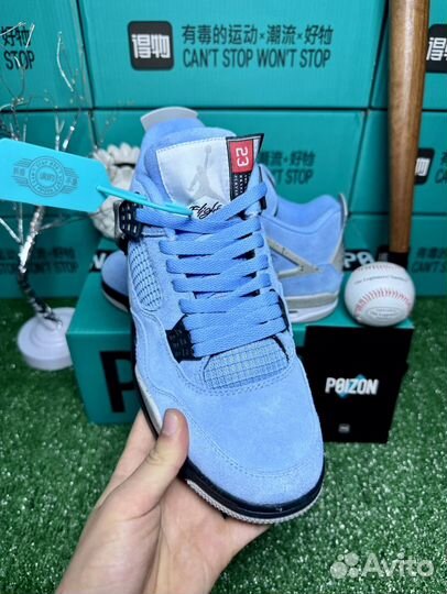 Nike air jordan 4 retro university blue оригинал