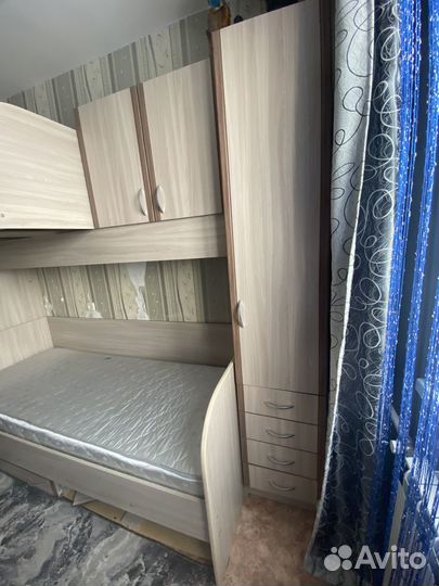 Двухъярусная кровать бу с матрасом