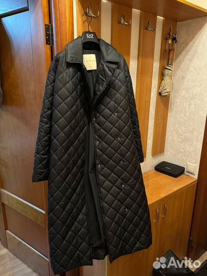 Пальто черное женское пуховое Conso 44 46 размер