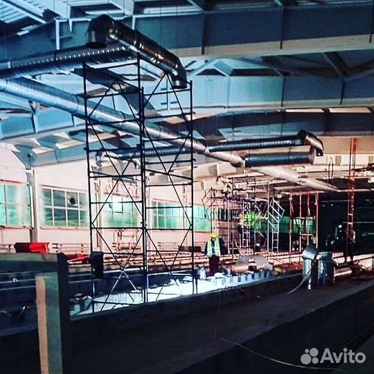 Монтаж промышленной вентиляции