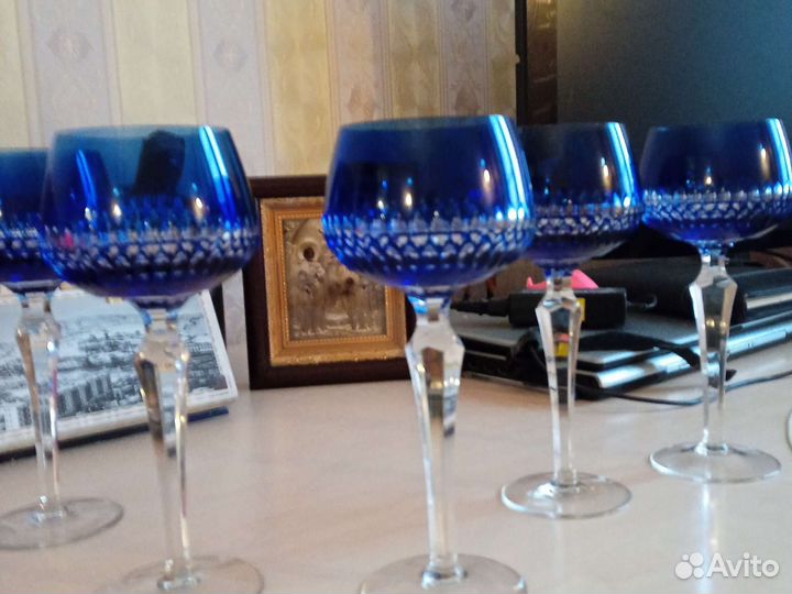 Немецкие хрустальные фужеры редкие 70 год