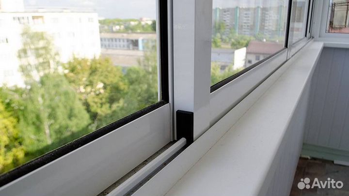 Алюминиевые окна на балкон бу