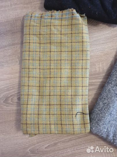 Отрез ткани новые шерсть, бархат