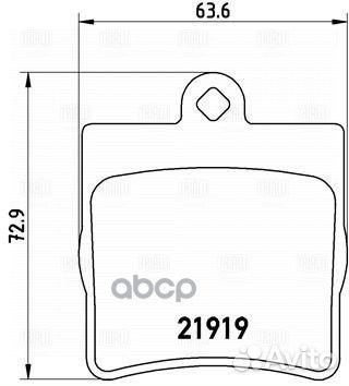 Колодки торм. для а/м Mercedes C (W202) (93) /E