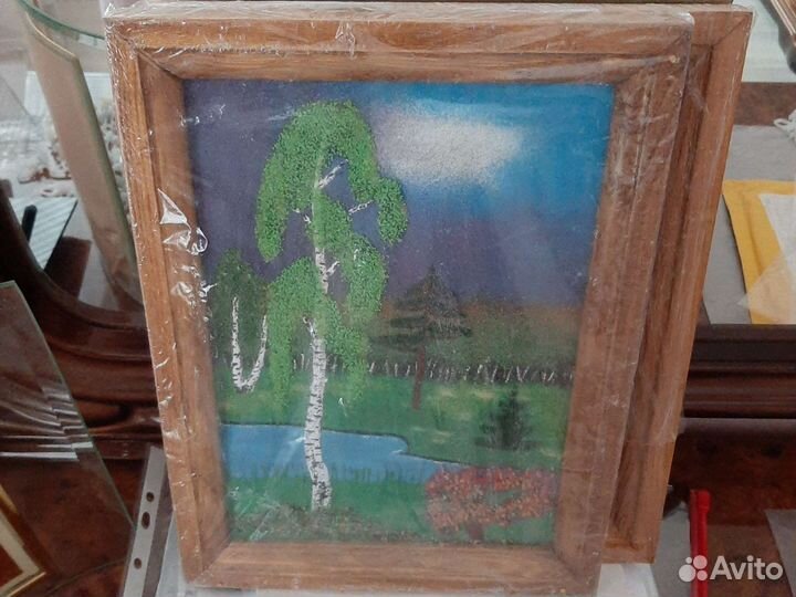 Картины каменной крошкой