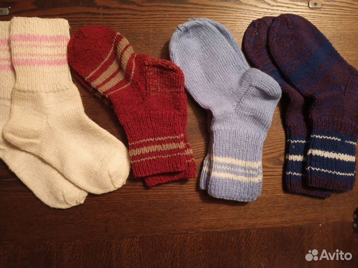 Носки вязаные, шерсть