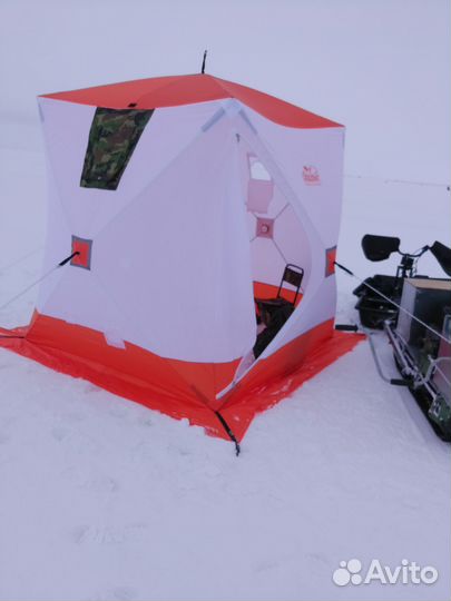 Палатка для зимней рыбалки cube бу