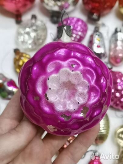 Ёлочные игрушки 64 штуки Разные СССР