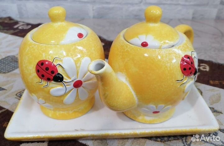 Набор керамической посуды «Божья коровка»