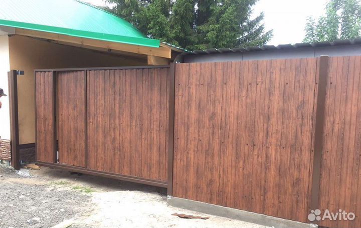 Заборы из профнастила, забор под ключ