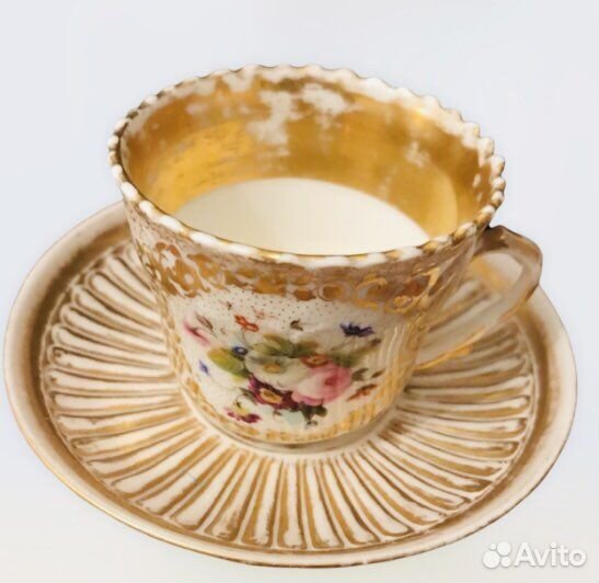 Чайная пара 19 век редкая чайная пара