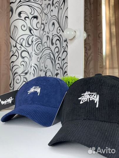 Кепка stussy вельветовая