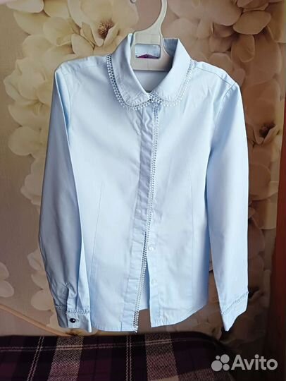 Рубашка школьная для девочки 134