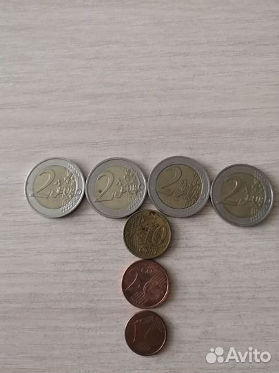 Монеты евро