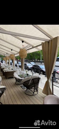 Уличные шторы оксфорд для беседок