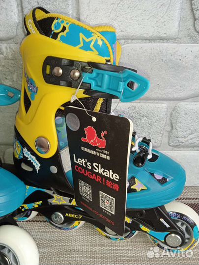 Ролики детские раздвижные новые s 25-28