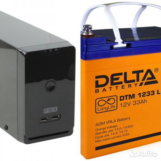 Ибп + аккумулятор DTM 1233L