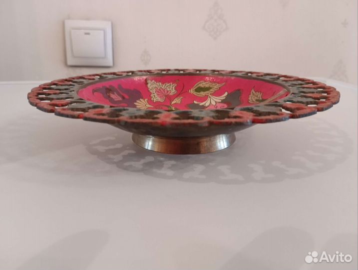 Блюдо латунное