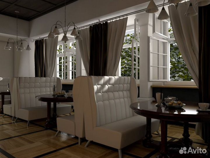 Диван для кафе, ресторана и бара