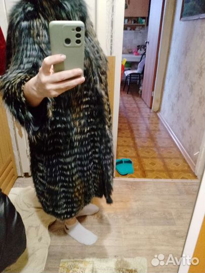 Меховой кардиган