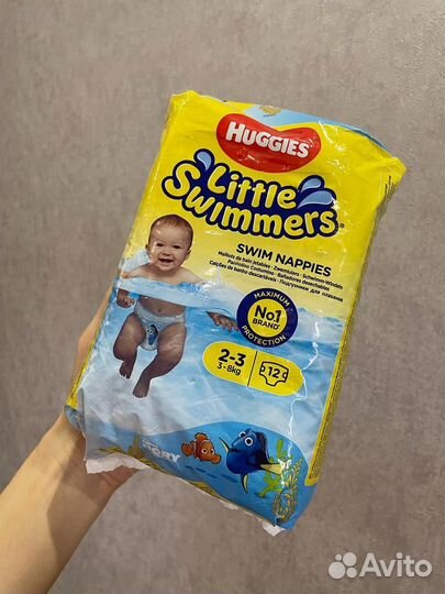 Трусики для плавания huggies 3-8 кг