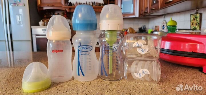 Бутылочки для кормления dr browns и pigeon