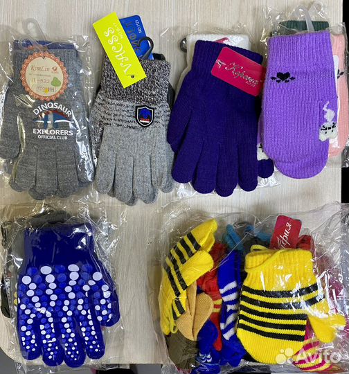 Варежки перчатки детские