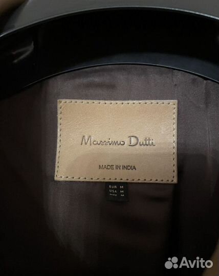 Кожаная куртка косуха Massimo dutti