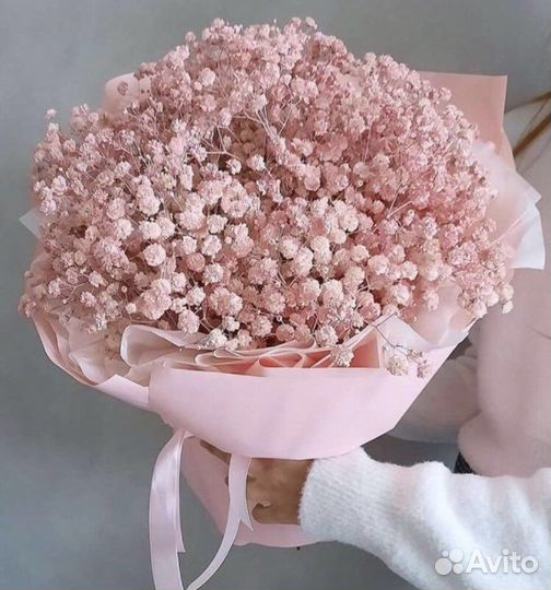 Гипсофила, букет из гипсофилы, доставка цветов