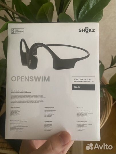 Наушники оригинальные Shokz Open Swim Black