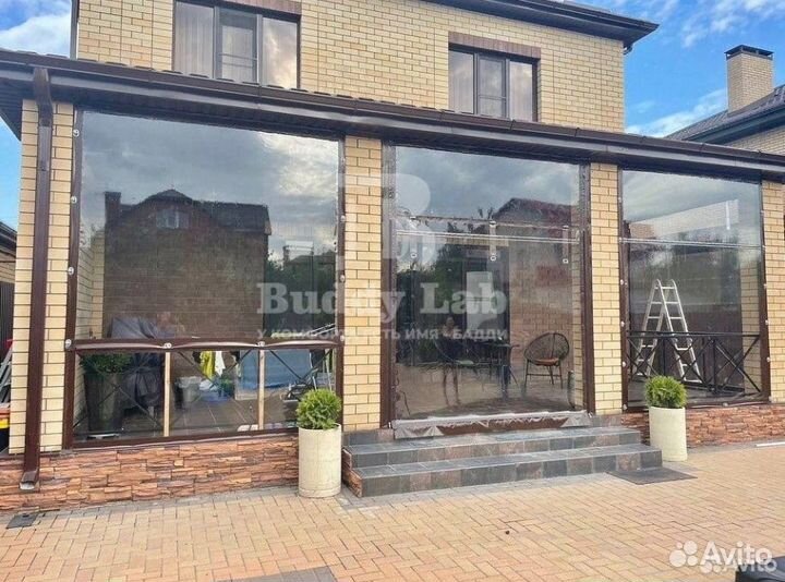 Мягкие окна с москитными сетками для беседки