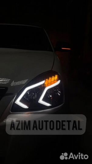 Фары AMG на Лада Приора
