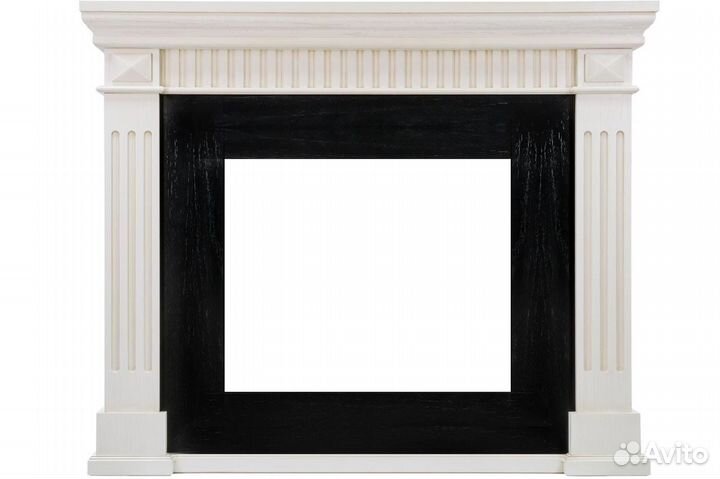 Каминокомплект America - Слоновая кость с патиной