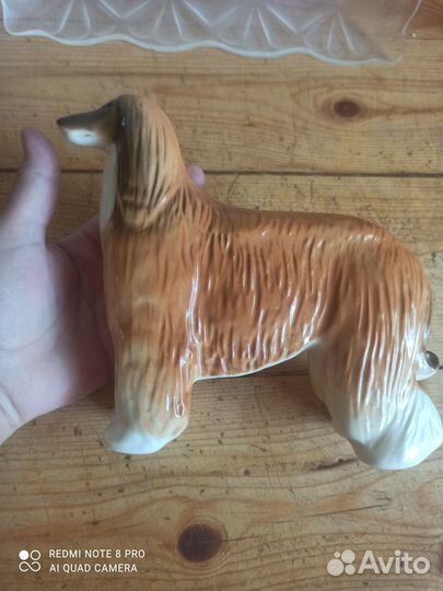 Афганская борзая.фарфоровая фигурка
