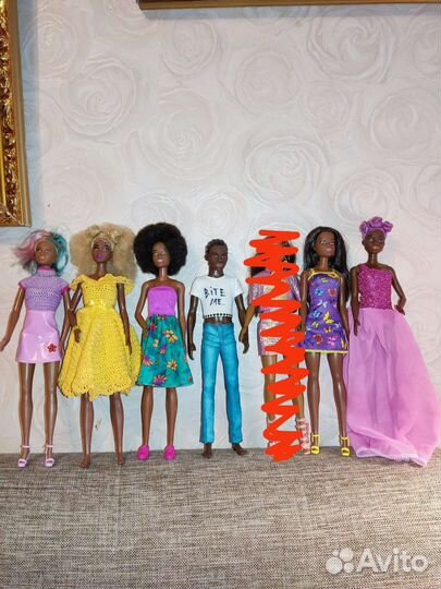 Куклы Барби и кен афро