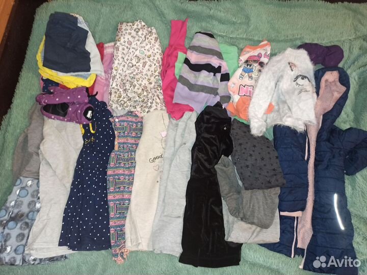 Вещи пакетом на девочку 110 116