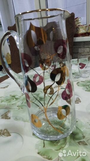 Кувшин и стаканы богемия