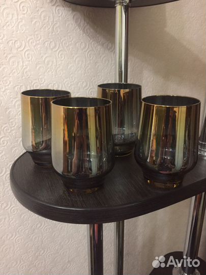 Фужеры хрустальные СССР, бокалы богемское стекло