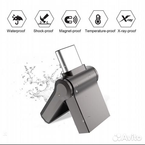 Флешка для MacBook (телеофнов Tupe-C, USB) 128Gb