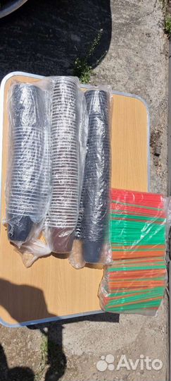 Пластиковые стаканы с ручкой 200ml