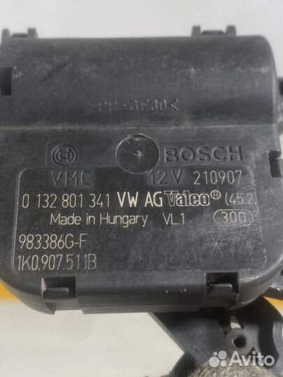 Мотор заслонки отопителя печки VW Touran