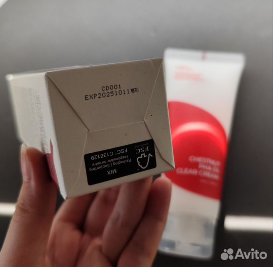 Isntree shestnut pha 5% clear cream крем для лица